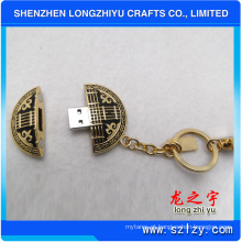 Personalizado de alta qualidade de Metal USB chaveiro fornecedor